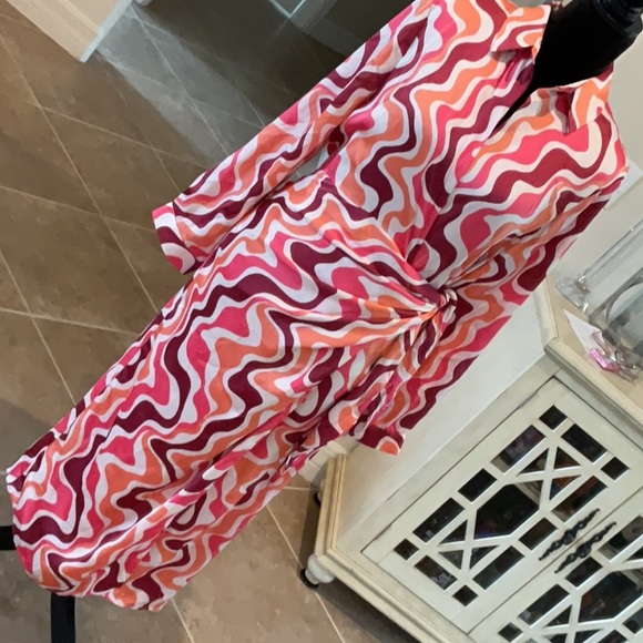 Karlie Dresses & Skirts - KARLIE Multicolored swirl wrap dress, size M, NWT